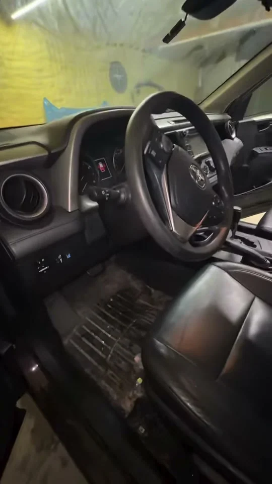 Toyota RAV4 cabin during a detailing project
